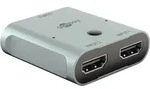 Goobay HDMI-Umschaltbox 2 auf 1, 8K 60Hz, bidirektional, Dolby Atmos, USB-C