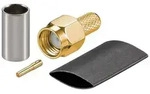 RP-SMA Stecker, Crimpmontage, f&uuml;r RG-58