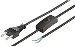 Euro Netzkabel mit Schalter Eurostecker  abisolierte Kabelenden mit...