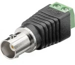 Terminalblock 2-pin > BNC-Buchse - Schraubbefestigung