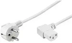 Kaltger&auml;te Netzkabel Schutzkontakt-Stecker abgewinkelt  IEC320-C13 Buchse