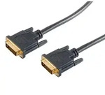 DVI Verbindungskabel DVI-D Stecker 24+1  DVI-D Stecker 24+1 schwarz - L&auml;nge:...