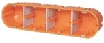 F-Tronic Mehrfach-Ger&auml;tedose, 3/4-fach, Hohlwand oder Unterputz, &Oslash;60/68mm, 63mm