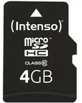 Intenso microSDHC Class 10 Speicherkarte 4GB