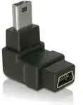 Mini USB 2.0 270&deg; Winkeladapter Mini B Stecker - Mini B Buchse oben/unten schwarz