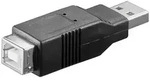 USB 2.0 Hi-Speed Adapter A Stecker - B-Buchse schwarz
