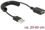 Verl&auml;ngerungskabel USB 2.0-A Stecker / Buchse Spiralkabel