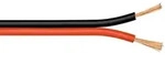 Lautsprecherkabel rot/schwarz CU, 25 m, Querschnitt 2 x 0,5 mm2