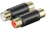Cinch Adapter, 2x Cinchbuchse - 2x Cinchbuchse, vergoldet