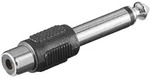Cinch/Klinken Adapter Cinch Kupplung  6,3mm Mono Klinkenstecker -