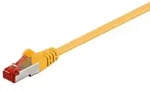 CAT 6 Netzwerkkabel, S/FTP, LS0H, gelb - L&auml;nge: 0,25 m