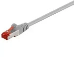 CAT 6 Netzwerkkabel, S/FTP, LS0H, grau - L&auml;nge: 0,50 m
