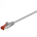 CAT 6 Netzwerkkabel, S/FTP, LS0H, grau - L&auml;nge: 1,0 m