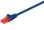 CAT 6 Netzwerkkabel, U/UTP, blau - L&auml;nge: 1,0 m