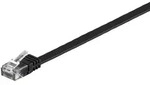 CAT 6 Netzwerkkabel, U/UTP, flach, schwarz - L&auml;nge: 2,0 m