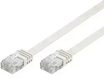 CAT 6 Netzwerkkabel, U/UTP, flach, wei&szlig; - L&auml;nge: 3,0 m