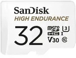 SanDisk High Endurance microSDHC UHS-I U3 Speicherkarte + Adapter 32GB