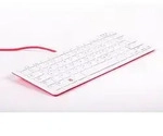 offizielle Raspberry Pi Tastatur, DE-Layout, inkl. 3 Port USB Hub, rot/wei&szlig;