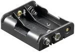 Batteriehalter f&uuml;r 3x Mignon AA mit Druckknopfanschluss