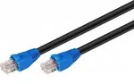 CAT 6 Outdoor Netzwerkkabel, U/UTP, schwarz - L&auml;nge: 10,0 m