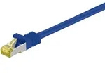 CAT 6a Netzwerkkabel mit CAT 7 Rohkabel, 500 MHz, S/FTP, LS0H, blau - L&auml;nge: 0,50 m