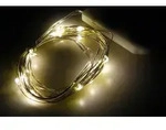20er LED Silberdraht Lichterkette, warm-wei&szlig;
