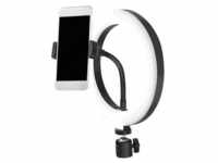 LogiLink Smartphone-Ringlicht: Flexibel, Einstellbare Farbtemperatur, Ø 20 cm