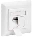 CAT 6a Unterputzdose (UP), 2x RJ45, Wei&szlig;