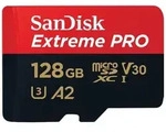 SanDisk Extreme Pro microSDXC A2 UHS-I U3 V30 200MB/s Speicherkarte + Adapter 128GB