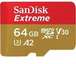 SanDisk Extreme microSDXC A2 UHS-I U3 V30 170MB/s Speicherkarte + Adapter 64GB