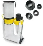 BAMATO Absauganlage AB-1500CF mit Feinstaubfilter und Adapter Set (230V)
