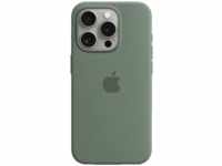 APPLE Silikon Case mit MagSafe, Backcover, Apple, iPhone 15 Pro, Zypresse