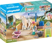 PLAYMOBIL 71354 Isabella & Lioness mit Waschplatz Spielset, Mehrfarbig