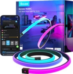 GOVEE RGBIC Neon Lichterkette f&uuml;r Schreibtische 3 m, LED-Lichtleiste RGBIC, Farbe