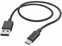 HAMA USB-A auf USB-C, Ladekabel, 1 m, Schwarz