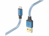 HAMA Reflective, Lightning auf USB-A, Ladekabel, 1,5 m, Blau