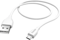 HAMA USB-A auf Micro-USB, Ladekabel, 1,5 m, Wei&szlig;