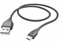 HAMA USB-A auf Micro-USB, Ladekabel, 1,5 m, Schwarz