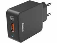 HAMA USB-A Qualcomm® Quick Charge™ 3.0 Schnellladegerät Universal, 3.6 - 12 Volt