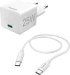 HAMA USB-C, PD, Mini - Schnellladeger&auml;t Universal 25 Watt, Wei&szlig;