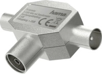HAMA Koax-Kupplung auf 2 Koax-Stecker, Antennen-Verteiler, 0 m