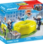 PLAYMOBIL 71465 Feuerwehrleute mit Luftkissen Spielset, Mehrfarbig