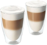 TCHIBO 2er Set, doppelwandige Latte Macchiato Gl&auml;ser Transparent