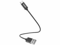 HAMA USB-A auf USB-C, Ladekabel, 0,2 m, Schwarz