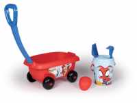 SMOBY Spidey Handwagen mit Sandeimergarnitur Spielset Mehrfarbig