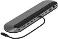 BELKIN USB-C 11 in 1 Pro Dock 100 W Power Delivery Docking Station, Silber