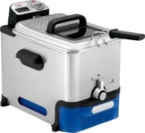 TEFAL FR 8040 Oleoclean Pro Fritteuse 2300 Watt Silber/Schwarz/Blau
