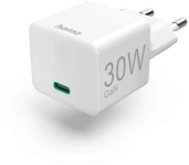 HAMA Schnellladeger&auml;t USB-C PD/Qualcomm /GaN, 30 W, Mini-Ladeger&auml;t Universal, Wei&szlig;