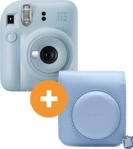 FUJIFILM INSTAX mini 12 Travel Set Sofortbildkamera, Pastel Blue