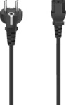 HAMA Schutzkontakt-Stecker auf 3-pol.-Kaltger&auml;tezuleitung, Netzkabel, 2,5 m